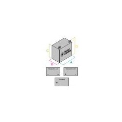 Batterie étanche de démarrage de tracteur de pelouse 12V 24AH, pôle positif droit | Newgardenstore.eu