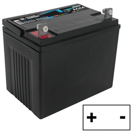 Batterie étanche de démarrage de tracteur de pelouse 12V 24AH, pôle positif droit | Newgardenstore.eu