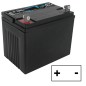 12V 24AH sealed lawn tractor starter battery, right hand positive pole