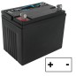 Batteria avviamento sigillata trattorino rasaerba 12V 24AH polo positivo dx