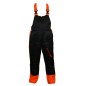 Cut-resistant dungarees for forestry use available in various sizes