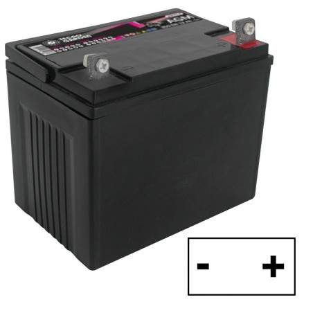 Batterie étanche de démarrage de tracteur de pelouse 12V 30AH, pôle positif droit | Newgardenstore.eu