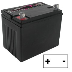 Batteria avviamento sigillata trattorino rasaerba 12V 30AH polo positivo sx