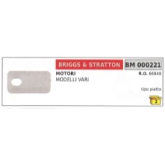 BRIGGS & STRATTON puente de arranque plano motor varios modelos 66848