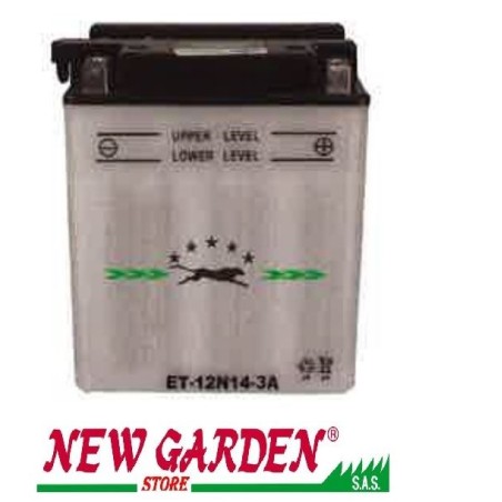 Batteria avviamento trattorino rasaerba 12V/14A polo positivo DX 135x90x167 | Newgardenstore.eu