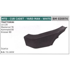 Scarico MTD trattorino rasaerba tosaerba tagliaerba LA 135 020974 | Newgardenstore.eu