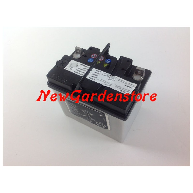 Rasenmäher-Starterbatterie 310022 12V/24A Pluspol RECHTS
