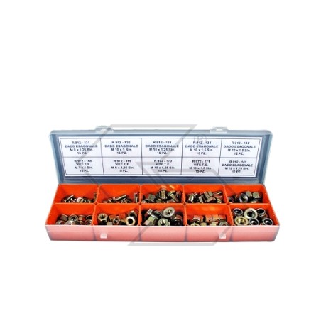 Nuts and bolts box for FORESTAL bevel gears contains 94 assorted pieces | Newgardenstore.eu