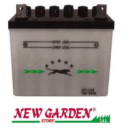 Batteria avviamento trattorino rasaerba 310025 12V/32A polo positivo SX | Newgardenstore.eu