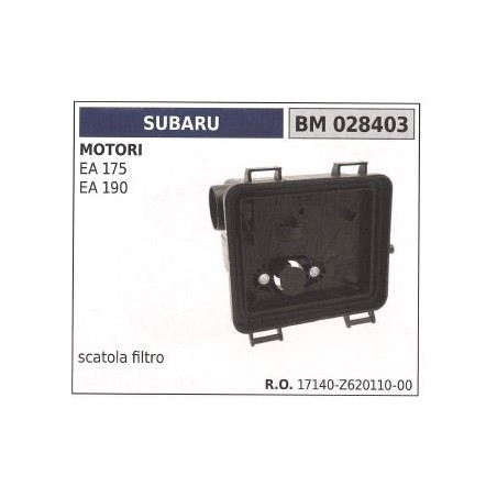 Air filter box SUBARU for gasoline engine cultivator EA175 190 028403
