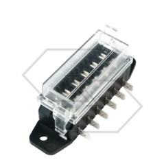 Lamellar fuse box 6-way with side outlets