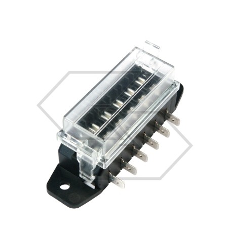 Lamellar fuse box 6-way with side outlets | Newgardenstore.eu