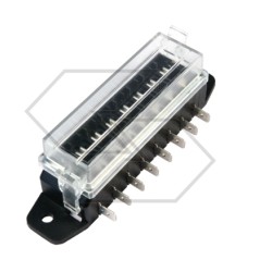 8-way lamellar fuse box with side outlets