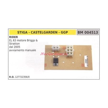CASTELGARDEN Reiter EL 63 elektronische Karte Briggs&stratton Motor 004513 | Newgardenstore.eu