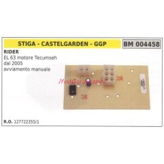 Electronic card compatible CASTELGARDEN rider EL 63 engine Tecumseh from 2005 | Newgardenstore.eu