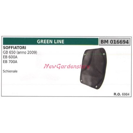 Dossier de soufflerie GB 650 600A 700A GREENLINE 016694 | Newgardenstore.eu