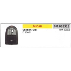 DUCAR generator D 1000i muffler shell 038318