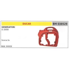 Tapa de inspección del motor izquierdo DUCAR para generador D 2000i | Newgardenstore.eu