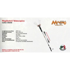 Battery-powered Magiko4x4 telescopic split-comb MAORI SERIES snow shaker | Newgardenstore.eu