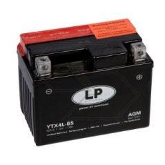 Batterie pour divers modèles AGM CBTX4L-BS 4 Ah 12 V pôle + droite