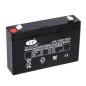 Batterie électrique pour divers modèles AGM FG10701 7 Ah 6 V pôle + gauche