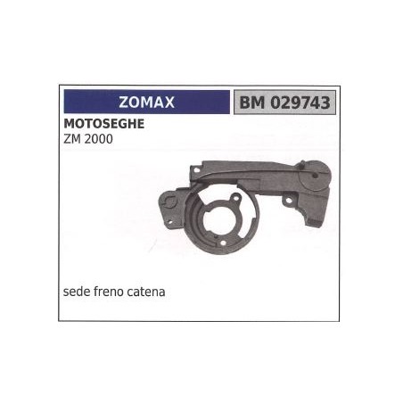 Carcasa de freno de cadena ZOMAX para motosierra ZM 2000 029743 | Newgardenstore.eu