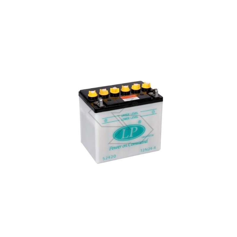 Batterie électrique pour divers modèles DRY 12N24-4 24 Ah 12 V pole + gauche