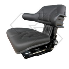 black pvc wrap-around seat for agricultural tractor | Newgardenstore.eu