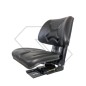 Asiento envolvente con base basculante GRAMMER de pvc negro para tractor