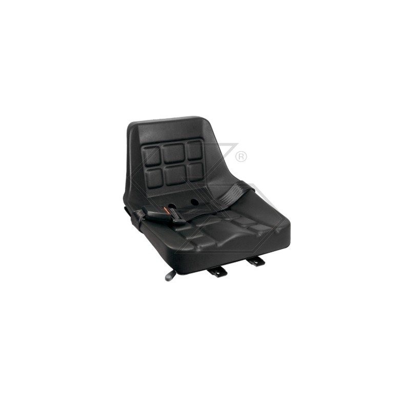 COBO seat with guide and safety belt for agricultural tractor