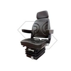 GRAMMER black pvc mechanical suspension seat for agricultural tractor | Newgardenstore.eu