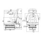 Sedile con molleggio pneumatico COBO per trattore agricolo