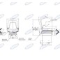 Asiento poliuretano integral estrecho para tractor agrícola 02320