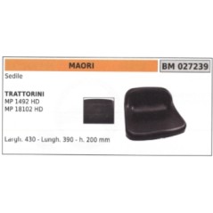 MAORI asiento tractor de césped MP1492HD anchura 430 mm longitud 390 mm h. 200 mm | Newgardenstore.eu