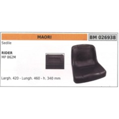 MAORI asiento tractor de césped RIDER MP 862M anchura 420 mm longitud 460 mm h. 340mm | Newgardenstore.eu