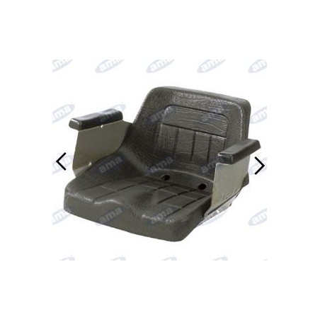 Unpainted seat with guides for farm tractor forklift 00319 | Newgardenstore.eu