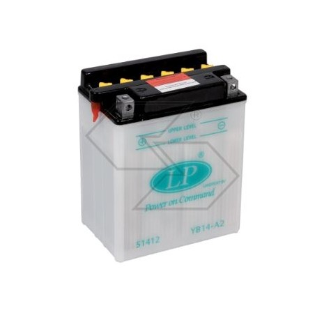 Batterie pour divers modèles DRY YB14-A2 14 Ah 12V Pole + gauche | Newgardenstore.eu