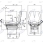 SMALL sky Sitz mit mechanischer Federung für AMA Ackerschlepper