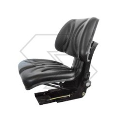 Black pvc standard seat for farm tractor NEWGARDENSTORE A03069 | Newgardenstore.eu