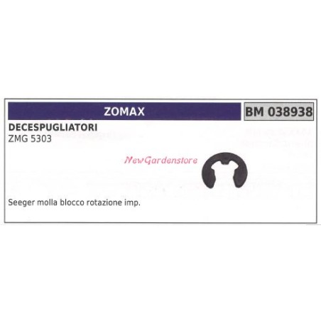 Bloqueo giratorio muelle Seeger Desbrozadora ZOMAX ZMG 5303 038938 | Newgardenstore.eu