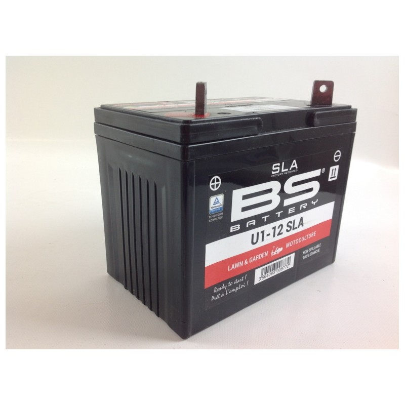 Battery gel starter BS lawn tractor 12V/32A pole + Left maxi starting 400 A