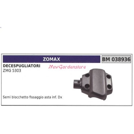 Pole mounting block half ZOMAX trimmer ZMG 5303 038936 | Newgardenstore.eu