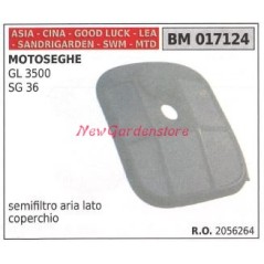 Semifiltro aria lato coperchio CINA motore motosega GL 3500 SG 36 017124 | Newgardenstore.eu