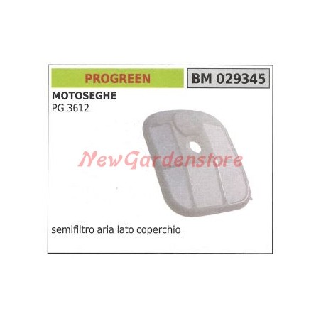 PROGREEN Tapa del filtro de aire lateral para motosierra PG 3612 PG3612 029345 | Newgardenstore.eu