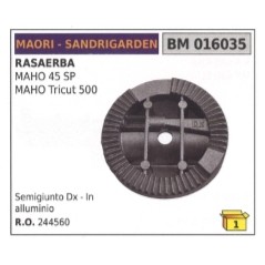 Demi-joint droit en aluminium MAORI tondeuse compatible SANDRIGARDEN MAHO45SP