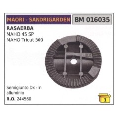 Right half-joint aluminium MAORI compatible SANDRIGARDEN lawnmower MAHO45SP | Newgardenstore.eu
