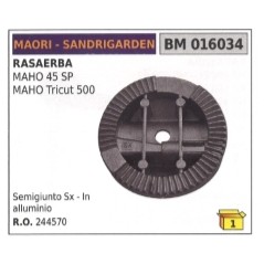 MAORI Aluminium Halbgelenk links SANDRIGARDEN kompatibel Rasenmäher MAHO45SP | Newgardenstore.eu