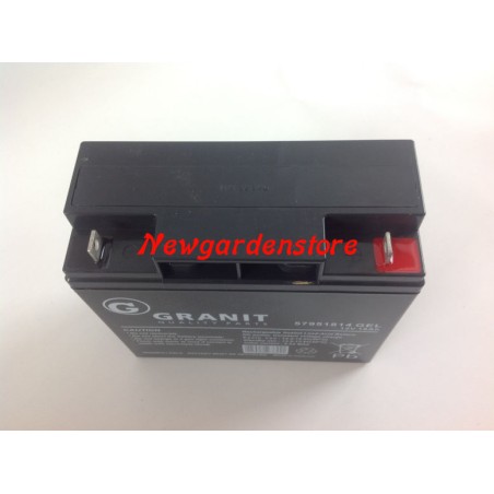 Batterie GEL démarreur électrique tracteur de pelouse 12V 18Ah 1117-2013-01