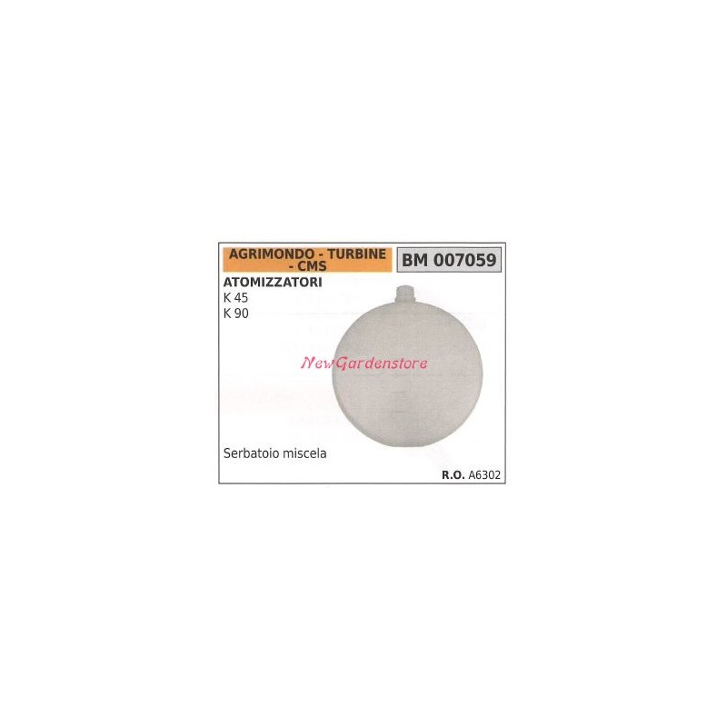 Réservoir de carburant AGRIMONDO K 45 90 moteur atomiseur 007059