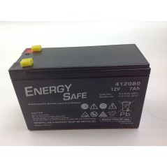 Batteria ermetica al piombo AGM VRLA ENERY SAFE 12V 7,0 Ah C20 00412080 | Newgardenstore.eu